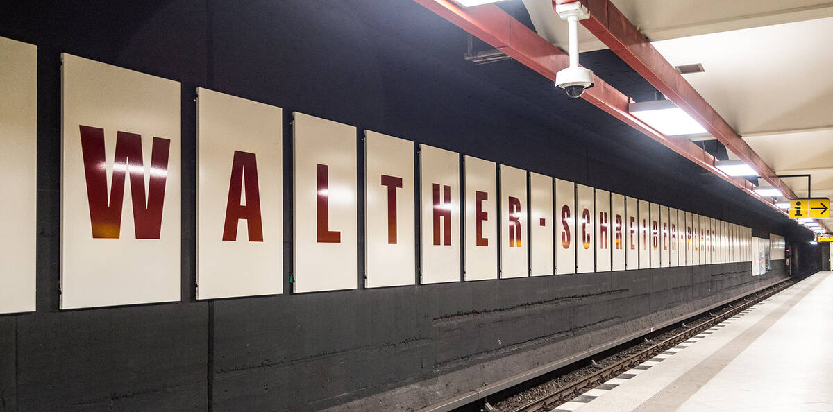 50 Jahre UBahnhof WaltherSchreiberPlatz NordSüdVerbindung von