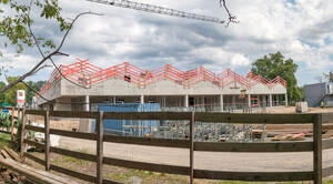 Neubau für Instituts für Lebensmittelsicherheit und Hygiene nimmt Gestalt an.