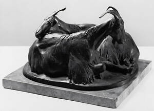 August Gaul, Die Ziegen, Bronze, 1898, Privatarchiv.