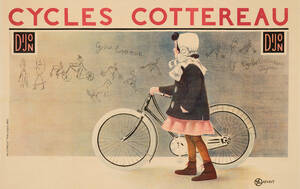 Plakat Cycles Cottereau Dijon. Werbeplakat für Fahrräder der Marke Cycles Cottereau Dijon, Lithographie von Pol Laforet, Paris ca. 1912. Quelle: SDTB, Historisches Archiv, V.4. X 0077