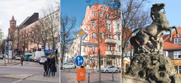 Die Einkaufsstraßen Breite Straße/Berkaer Straße (AG Schmargendorf e.V.), Westfälische Straße (Westfälische Straße e.V.) und des Quartiers rund um den Rüdesheimer Platz sollen gestärkt werden.