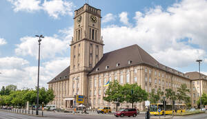 Rathaus Schöneberg am John-F.-Kennedy-Platz.